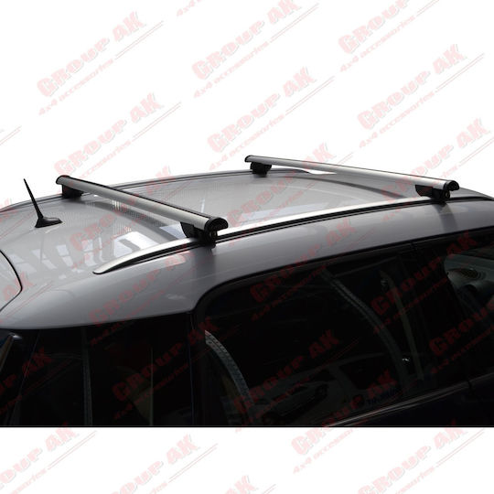 Farad Μπάρες Οροφής Αλουμινίου BM 055 για Mini Countryman 2010+ (Σετ με πόδια και κλειδαριά) Ασημί