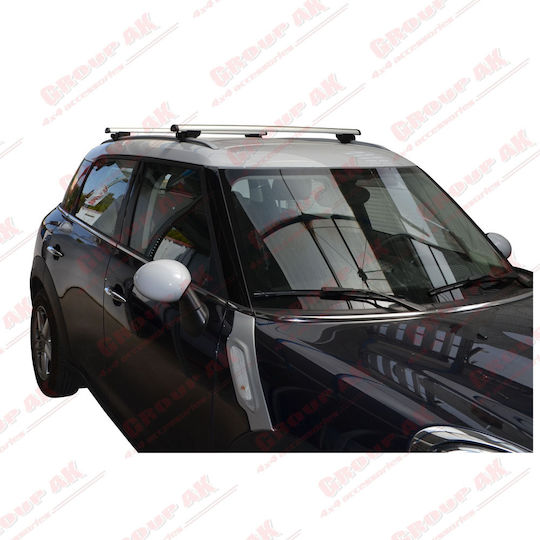 Farad Μπάρες Οροφής Αλουμινίου BM 055 για Mini Countryman 2010+ (Σετ με πόδια και κλειδαριά) Ασημί
