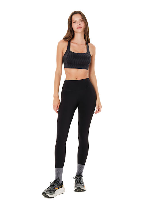 Bustier Sport Negru pentru Femei cu Căptușeală