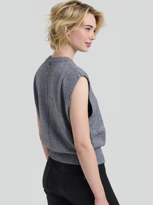 Winter Women's Sleeveless Tunic Grey