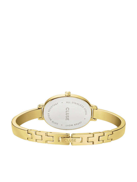 Women's 30mm Battery Watch with Gold Stainless Steel Bracelet