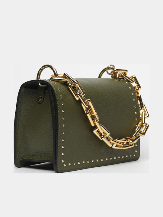 Leather Women's Flap Bag Black