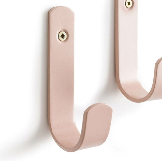 La Redoute Interieurs Wandgarderobe aus Metall in Rosa