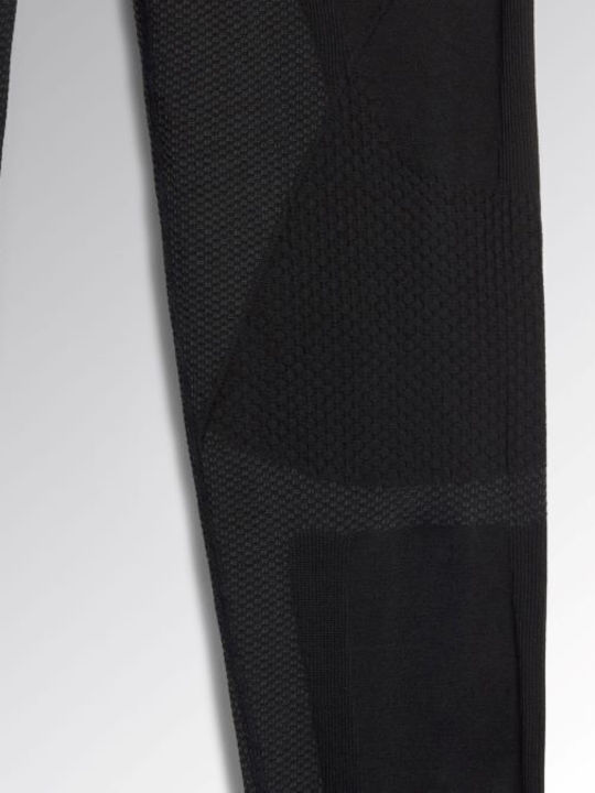 Diadora Herren-Thermo-Langarmshirt Schwarz 85 % Polyamid 12 % Polypropylen Dryarn 3 % Spandex 181453