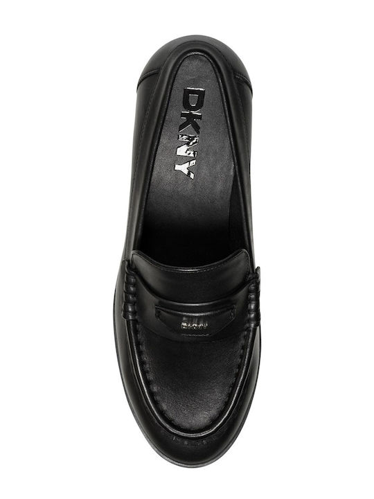 Leather Women's Loafers in Black