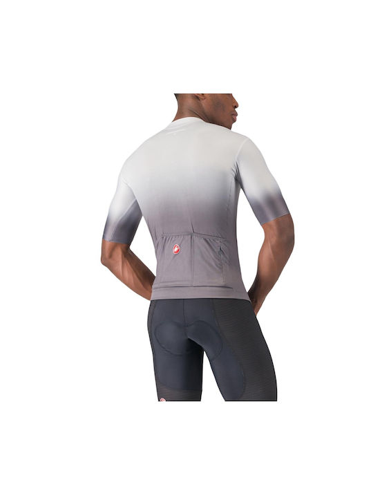 Castelli Tricou Rutier de Ciclism pentru Bărbați cu Mâneci Scurte Gri