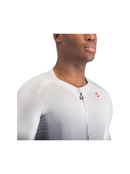 Castelli Tricou Rutier de Ciclism pentru Bărbați cu Mâneci Scurte Gri