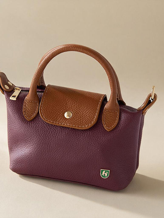 Petite Damen-Ledertasche mit Klappe Puro