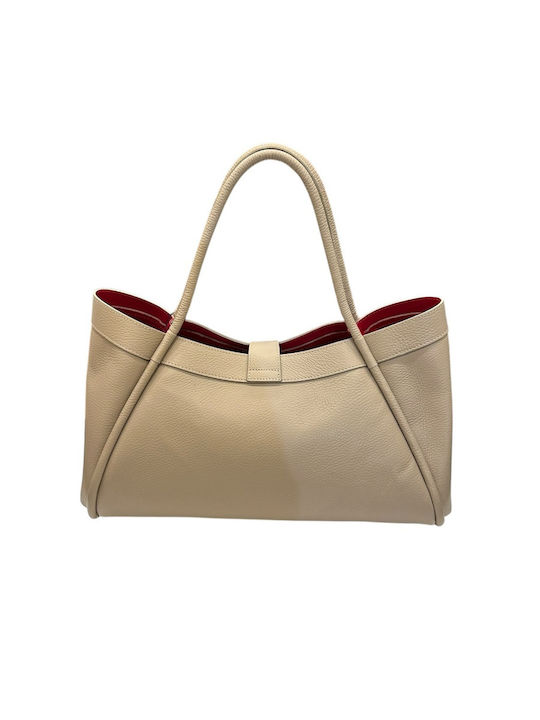 Hellblaue Damen-Tote-Bag aus Leder