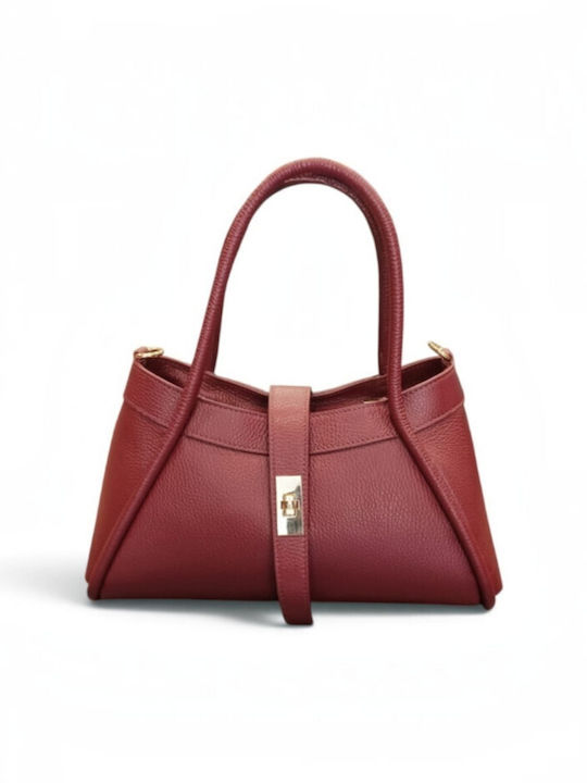 Leather Women's Tote Bag Dark Blue