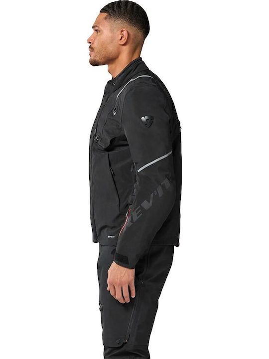 Fractal Men's 4-Season Waterproof Black Motorcycle Jacket
