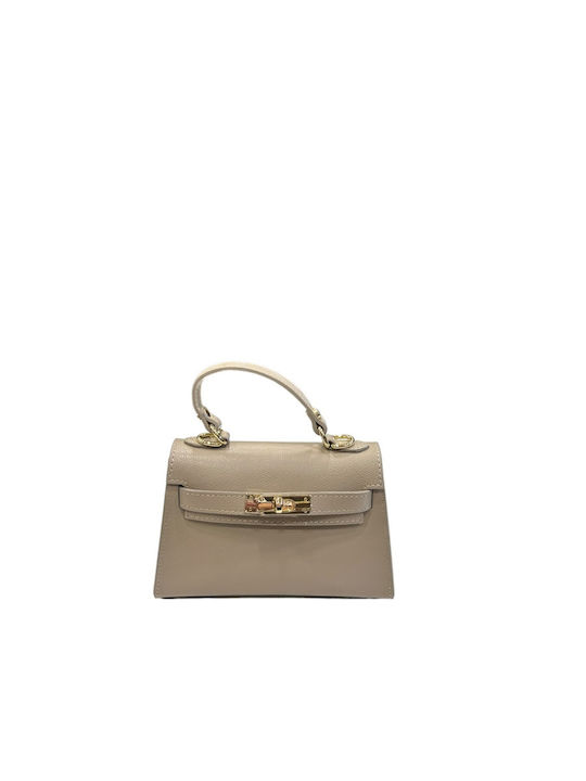 Damen-Flap-Tasche Aus Leder Zitrone