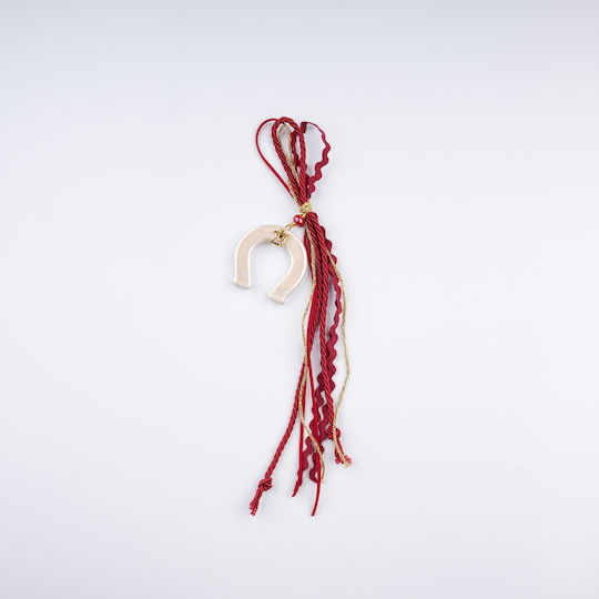 Philio Handmade Hanging Horseshoe Lucky Charm White Ceramic 2027 35cm Philio Handmade Hanging Horseshoe Lucky Charm White Ceramic 2027 35cm