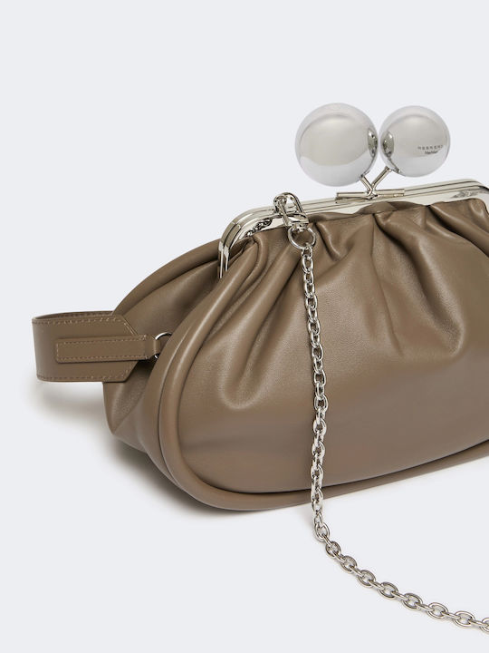 Leather Women's Clutch Mud