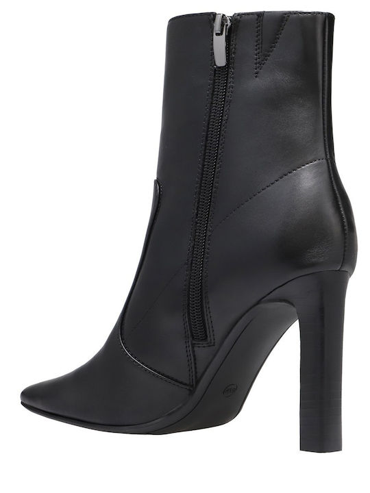 Damen-Stiefeletten mit Hohem Absatz Schwarz
