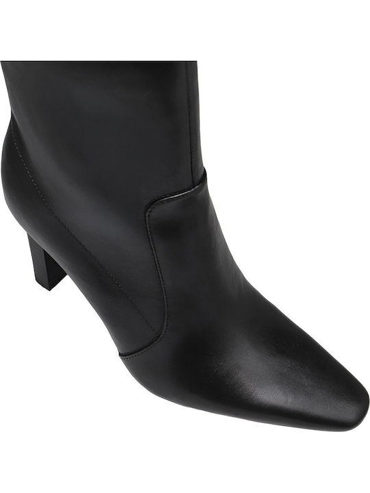 Damen-Stiefeletten mit Hohem Absatz Schwarz
