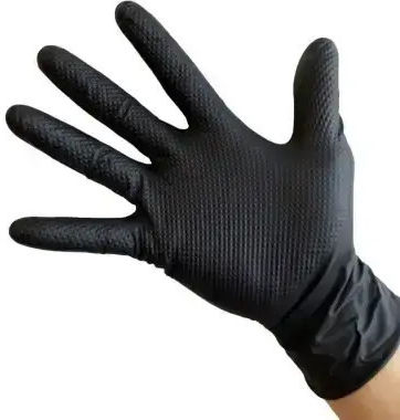 Serix Nitril Untersuchungshandschuhe Puderfrei in Schwarz Farbe 50 Stück