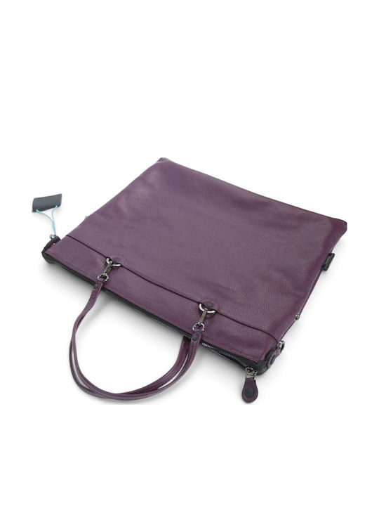 Leather Women's Tote Bag Italy Imperial Magenta