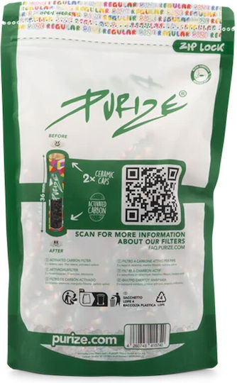 Purize Regular Aktivkohle 250 Filter-Tipps 250 Stück