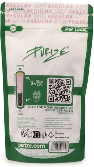 Purize Regular Aktivkohle 100 Filter-Tipps 100 Stück