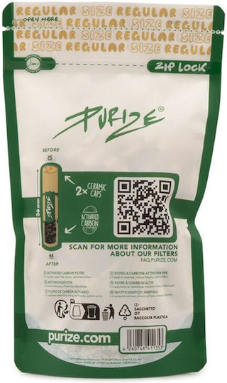 Purize Regular Βιοδιασπώμενα 100 Φιλτράκια 100τμχ