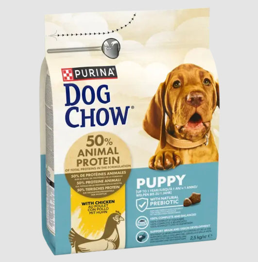 2.5kg Dry Food for Small Breed Puppies with Chicken, Meat and Vegetables