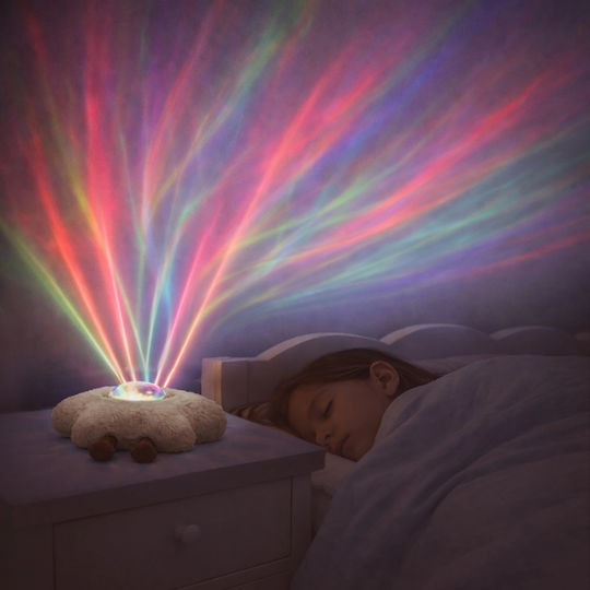 Rechargeable Sleep Toy with White Noise, Light and Cry Sensor for Newborns