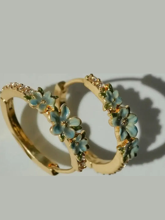 Fable Обеци Халки Floral Wreath