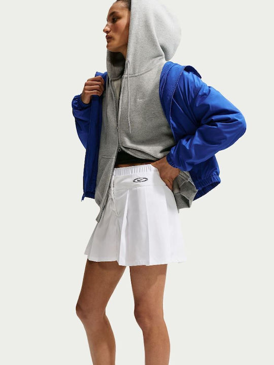 Street Πλισέ Mini Φούστα Λευκή