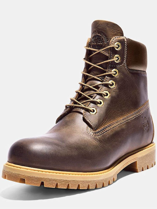 Lace Up Ανδρικά Μποτάκια Αδιάβροχα Καφέ