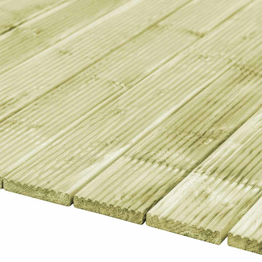 vidaXL Дъски за градинска настилка от дърво 100 × 14,5 см 32 бр.
