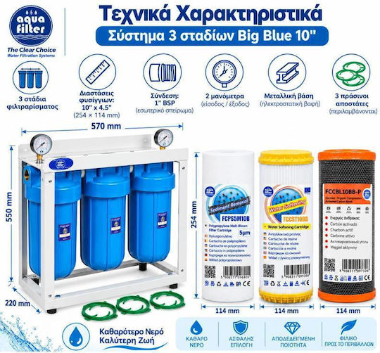 Aqua Filter Професионален Филтър за Обратна Осмоза 0,5 μm