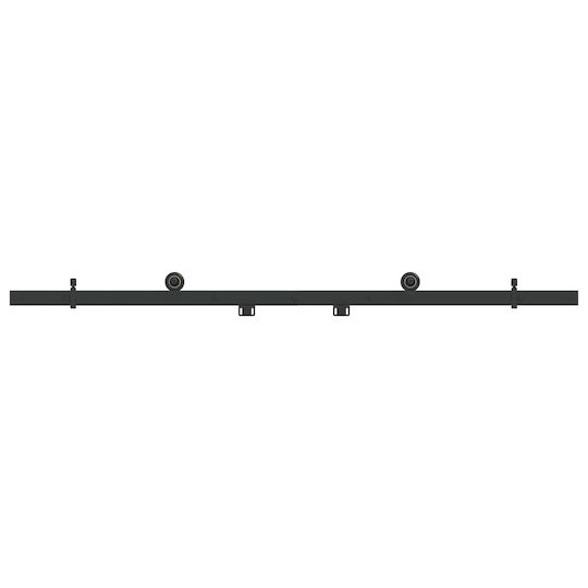 vidaXL Schiebetürmechanismus 152,4 cm Schwarz