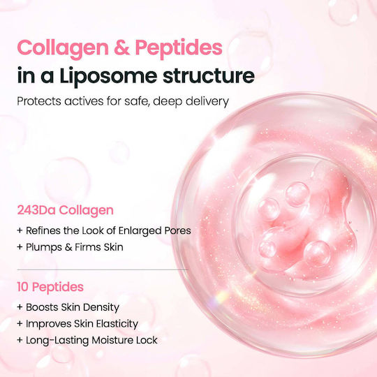 Collagen Peptide Liposome Bubble Moisturizing & Anti-Aging Facial Essence with Niacinamide & Peptides for Brightening & Firming 95ml