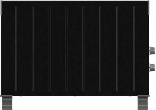 Kumtel Θερμοπομπός Δαπέδου 2500W 77x13.5cm Μαύρος