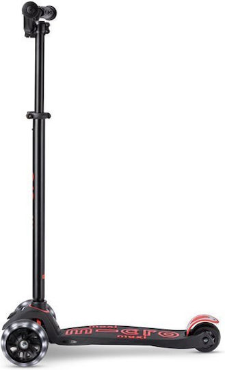 Παιδικό Πατίνι Deluxe Pro Led Τρίτροχο με Led Φωτισμό για 5+ Ετών Black Red