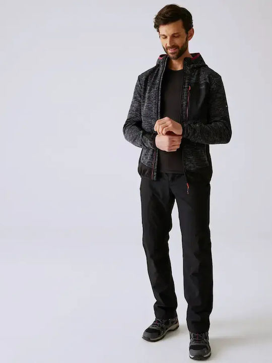Men's Hooded Fleece Jacket Black