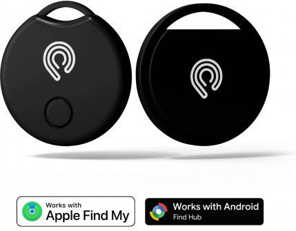 Hyperloq NeoTag Classic Apple Find My & Google Find Hub Μαύρο