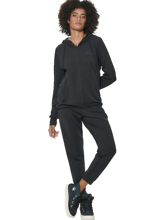 Fleece Γυναικεία Ζακέτα Black