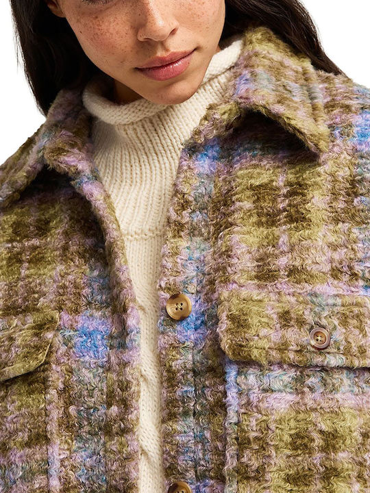 Above Fleece Γυναικεία Ζακέτα με Κουμπιά Πράσινη