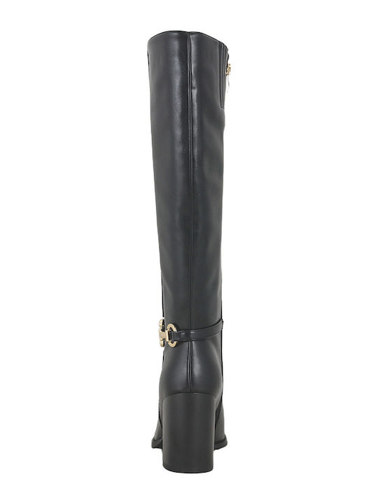 Broc Schwarze Damenlederstiefel