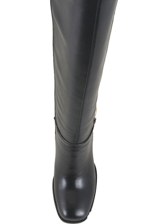 Broc Schwarze Damenlederstiefel