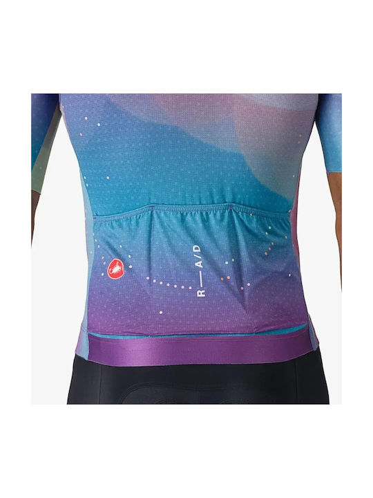 Castelli Herren Kurzarm-Fahrradtrikot Mehrfarbig
