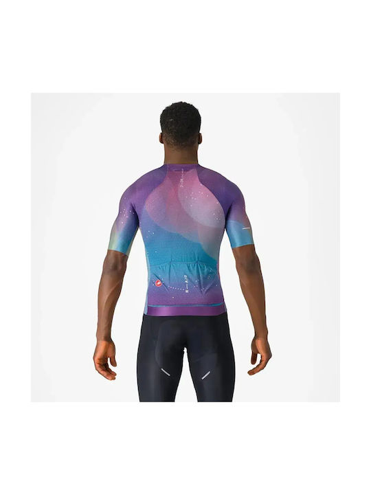 Castelli Herren Kurzarm-Fahrradtrikot Mehrfarbig
