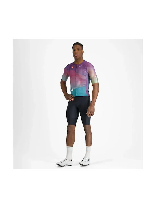 Castelli Herren Kurzarm-Fahrradtrikot Mehrfarbig