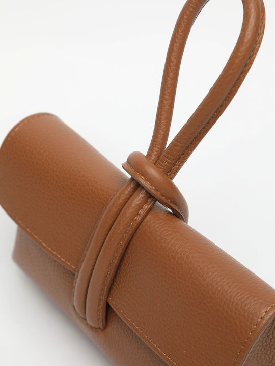 Leather Women's Flap Bag Olive