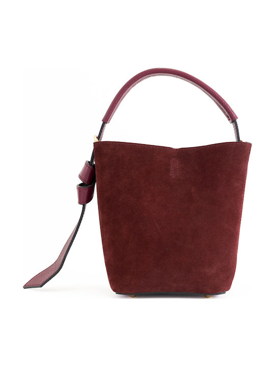 Set Ledertasche für Damen in Olivgrün