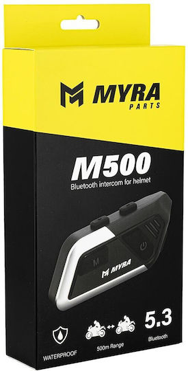 Myra M500 Διπλή Ενδοεπικοινωνία για Κράνος Μηχανής με Bluetooth