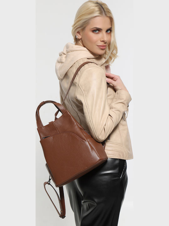 Hellblaue Damen-Ledertasche