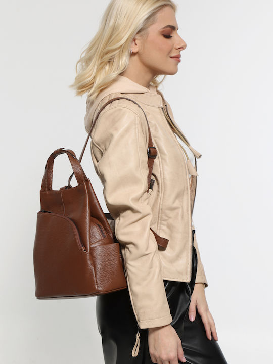 Hellblaue Damen-Ledertasche